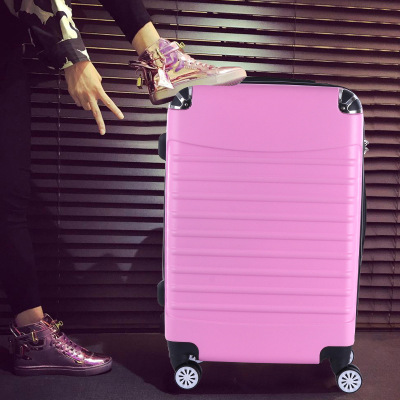 拉杆箱行李箱学生万向轮女旅行箱男密码箱登机箱20寸24寸粉色皮箱