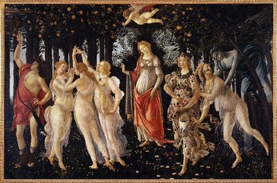 Botticelli40 波提切利 春 油画布最大尺寸154*100cm