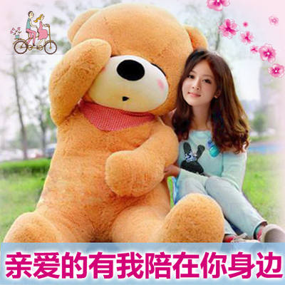 泰迪熊抱抱熊毛绒玩具偶特大号公仔布娃娃闺蜜生日礼物送女生朋友