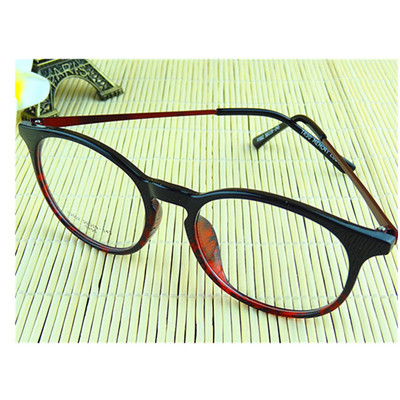 韩版超轻tr90潮流学院风时尚眼镜架配近视度数眼镜框圆框渐变豹纹