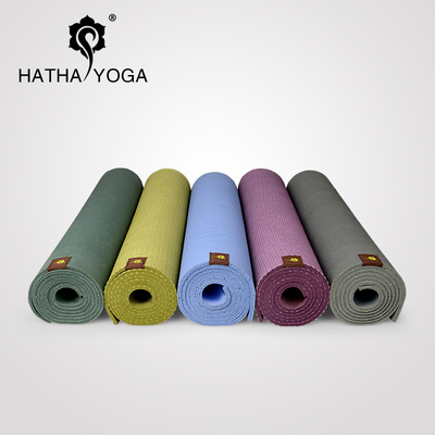 【进口材质】哈他国际版瑜伽专业垫子6mm橡胶高品质瑜珈垫含背包