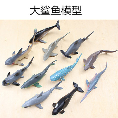 略有瑕疵 特价仿真海洋鲨鱼动物模型 锤头鲨/鲸鲛/虎鲨/青鲨等等