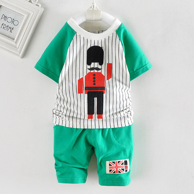 宝宝夏装套装婴幼儿童衣服0-1-2-3-4岁男童夏季短袖儿童夏天衣服