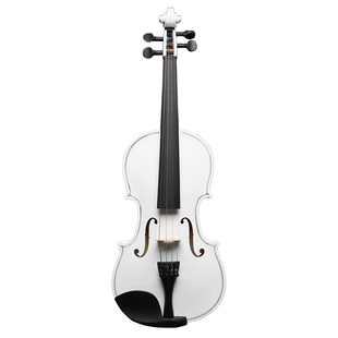 木棉花V06白色彩色小提琴初学者儿童成人高档手工小提琴