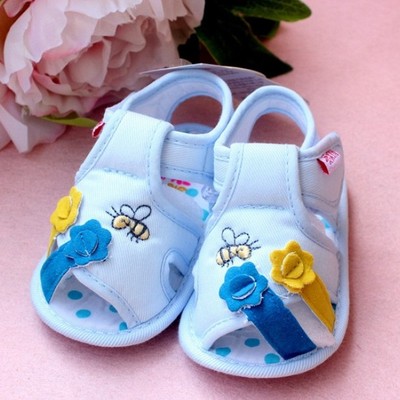 婴儿学步鞋软底夏季 0-1岁宝宝鞋幼儿凉鞋 婴儿鞋子女男布鞋防滑