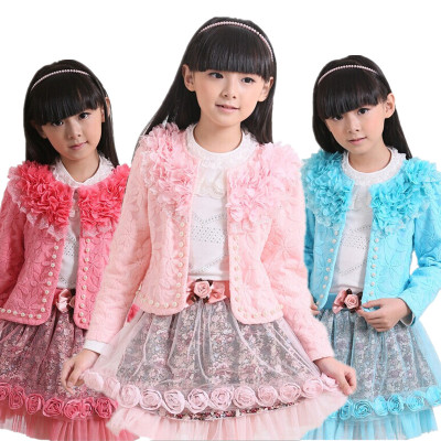 韩版童装2015女童秋装新款中大儿童套装 女童三件套裙装公主裙子