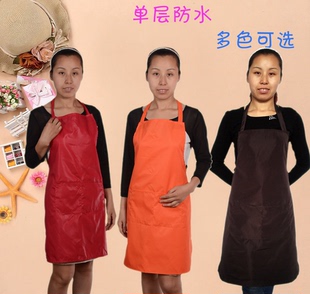 防水pvc围裙定制定做印字logo广告宣传礼品赠送厨房家务工作包邮