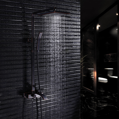 菲澜雨卫浴全铜欧式黑古色仿古淋雨花洒浴室沐淋浴器套装洗澡喷头