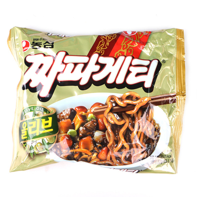 【5包组合装】韩国进口农心炸酱面泡面方便面140g 低热量不怕胖