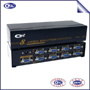 VGA分配器 分屏器 共享器 视频分配器 1进8出 450MHz CKL-108A