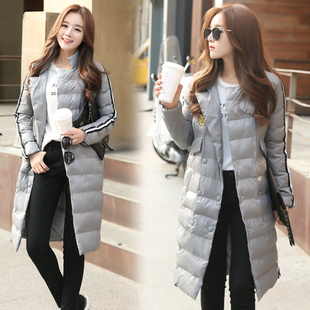 2015韩版新款冬装修身显瘦中长款女装棉衣韩版加厚棉服大码外套潮