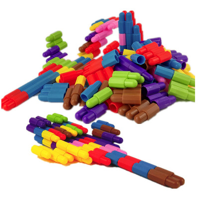 包邮子弹头拼装积木 管道积木幼儿园早教益智拼插管玩具