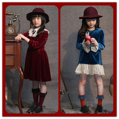 新款影楼儿童摄影服装大女孩拍照相写真服饰秋冬造型韩版主题服装