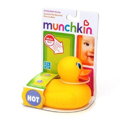 美国进口正品Munchkin麦肯齐感温黄色小鸭子 宝宝洗浴玩具 温度计
