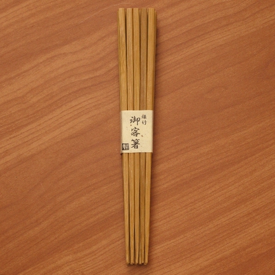 日本京都百年竹工 公长斋小菅 手作日式尖头细竹筷子会客用10双组