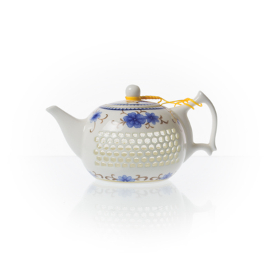 茶壶水晶玲珑镂空景德镇陶瓷青花瓷整套功夫茶具套装特价茶杯