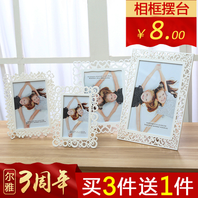 韩式相框摆台7寸6寸8寸七寸10寸婚纱照片创意简约儿童宝宝照片框