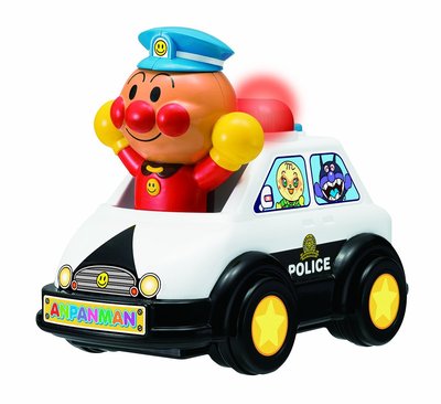 闲置 日本正品 面包超人声光玩具车 消防车 警车 救护车