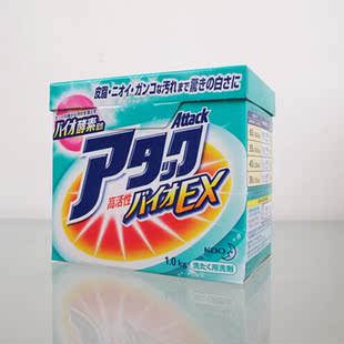 包邮 日本原装花王KAO洗衣粉 含天然柔顺剂 1.0kg无荧光剂 高活性