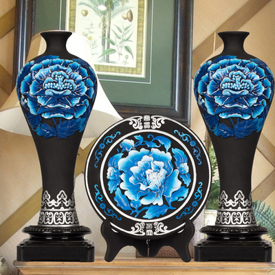 活性炭雕工艺品结婚礼物家居装饰花瓶摆件现代简约客厅玄关装饰品