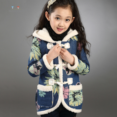 童装女冬装外套 2014新款女童棉衣 韩版加厚儿童棉袄大童女装棉服