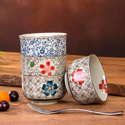 包邮 创意陶瓷餐具套装韩式日式米饭碗 景德镇碗汤碗家用碗盘微波