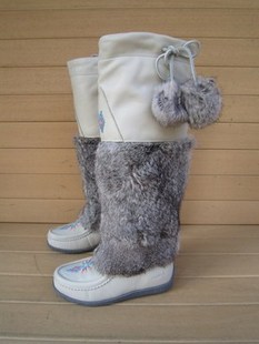 MUKS正品羊毛套筒平跟舒适圆头女靴头层牛皮高筒靴防滑雪地靴特价