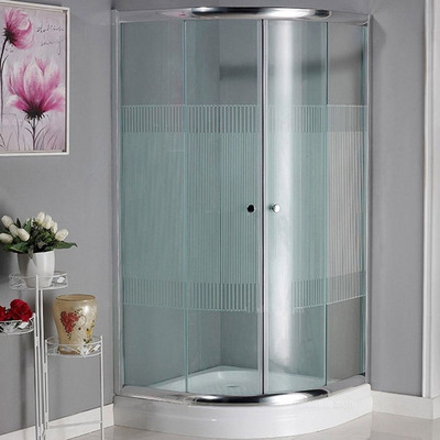 上海整体淋浴房圆弧扇形型隔卫生间隔断钢化玻璃8MM铝合金浴房100