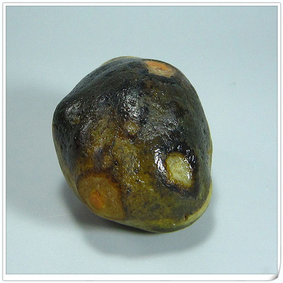 精品黑黄带状椭圆形玛瑙玉髓原石饰品摆件天然水晶半宝石能做勒子