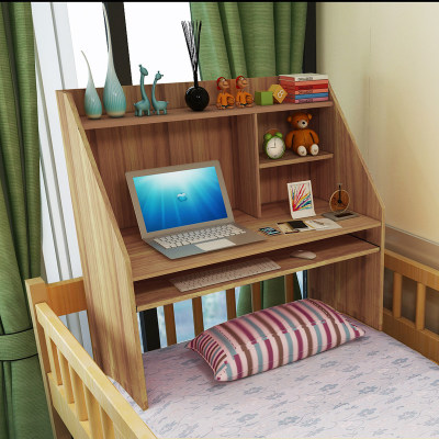 大学生宿舍寝室上铺简易电脑桌懒人床上笔记本学习书桌写字置物架