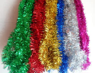 新年装饰品约1.7米彩带/拉花 喜庆婚庆节日用品 圣诞节装饰 彩条