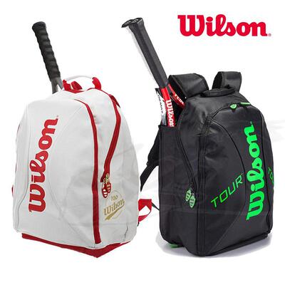 威尔胜15年新正品Wilson网球包2支装双肩背包100周年网球拍包特价