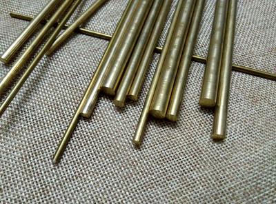 实心黄铜棒圆铜棒铆钉材料 直径3 4 5 6 8毫米 刀友DIY制作铆钉