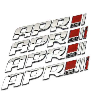 APR车标贴德系重改程序改装阶段车标奥迪大众改装APR车尾原装标志