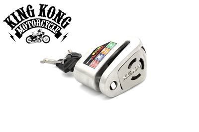 英国XENA品牌摩托车碟刹锁报警碟锁进口芯片送电池锁包