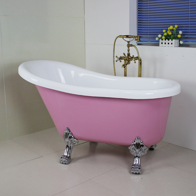 欧式亚克力贵妃浴缸家用 成人简易大浴缸独立式1.2-1.7小户型浴缸