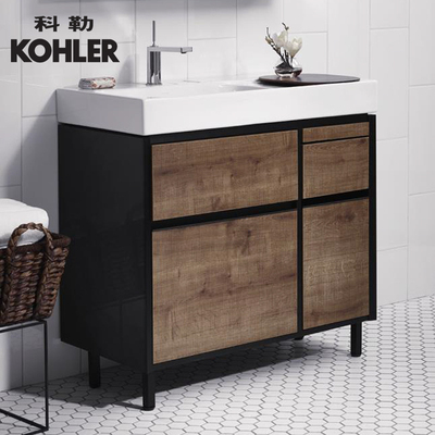 科勒正品浴室柜组合博纳 900mm落地挂墙式浴室家具K-20020T-H14