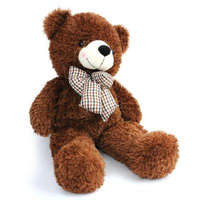 爆款卷毛泰迪熊领结熊布娃娃公仔节日生日礼物汽车抱抱熊孩子礼品