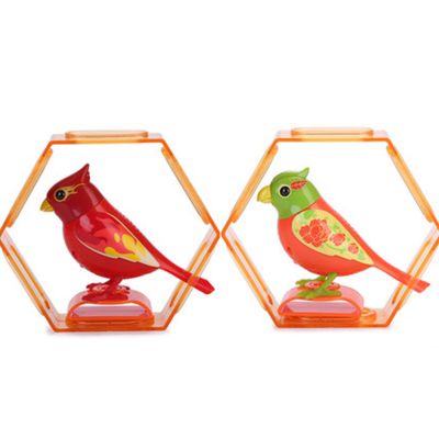 银辉知音鸟 会动唱歌跳舞的小鸟 智能声控电动仿真玩具