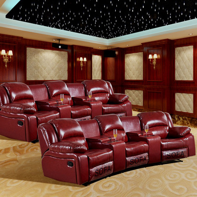 卡萨驰太空舱家庭影院沙发头等太多功能组合电动影音室厅真皮单人