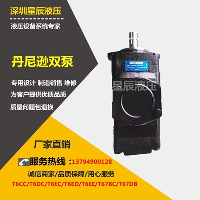 丹尼逊叶片泵T6DC 038 012 1R03 B1注塑机高压油泵美国派克双联泵