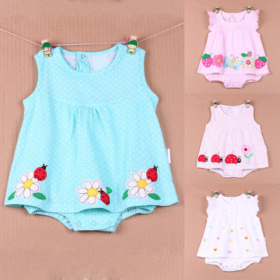 夏季纯棉婴儿裙0-1-2岁女宝宝夏装6个月婴幼儿童装公主连衣裙