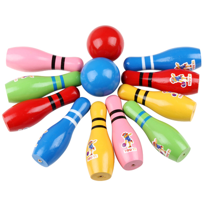 儿童保龄球玩具套装 多彩卡通运动益智玩具球类 无毒无害安全环保