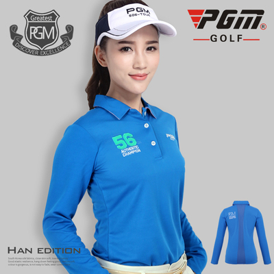 专柜正品 PGM 高尔夫服装 女士长袖T恤 秋季女装上衣 韩版球服