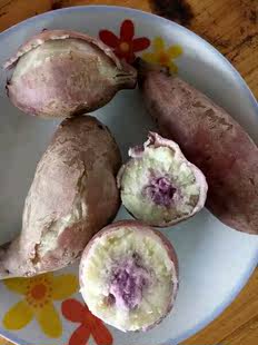 正宗一点红花心番薯冰淇淋番薯地瓜新鲜白紫心红薯山芋5斤装包邮