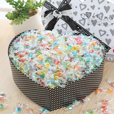 多彩千纸鹤水果糖精美礼盒装 创意个性520颗糖果 999颗礼包送女友