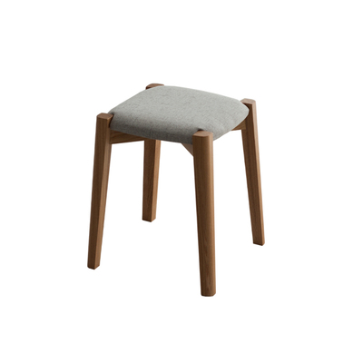 水曲柳梳妆凳 设计师家具实木软包凳现代简约沙发椅凳 加餐凳子