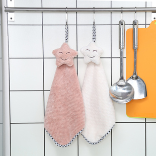 日本和匠创意厨房可爱加厚挂式擦手巾 超强吸水抹布卫生间擦手布
