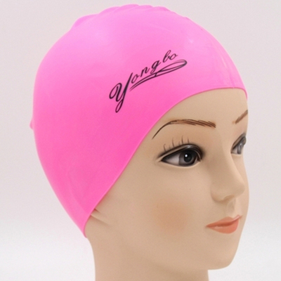 硅胶纯色泳帽防滑 学生儿童成人男女通用防水泳帽舒适