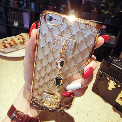 韩国6plus手机壳镶钻iPhone6s硅胶保护套苹果6个性创意女全包软壳